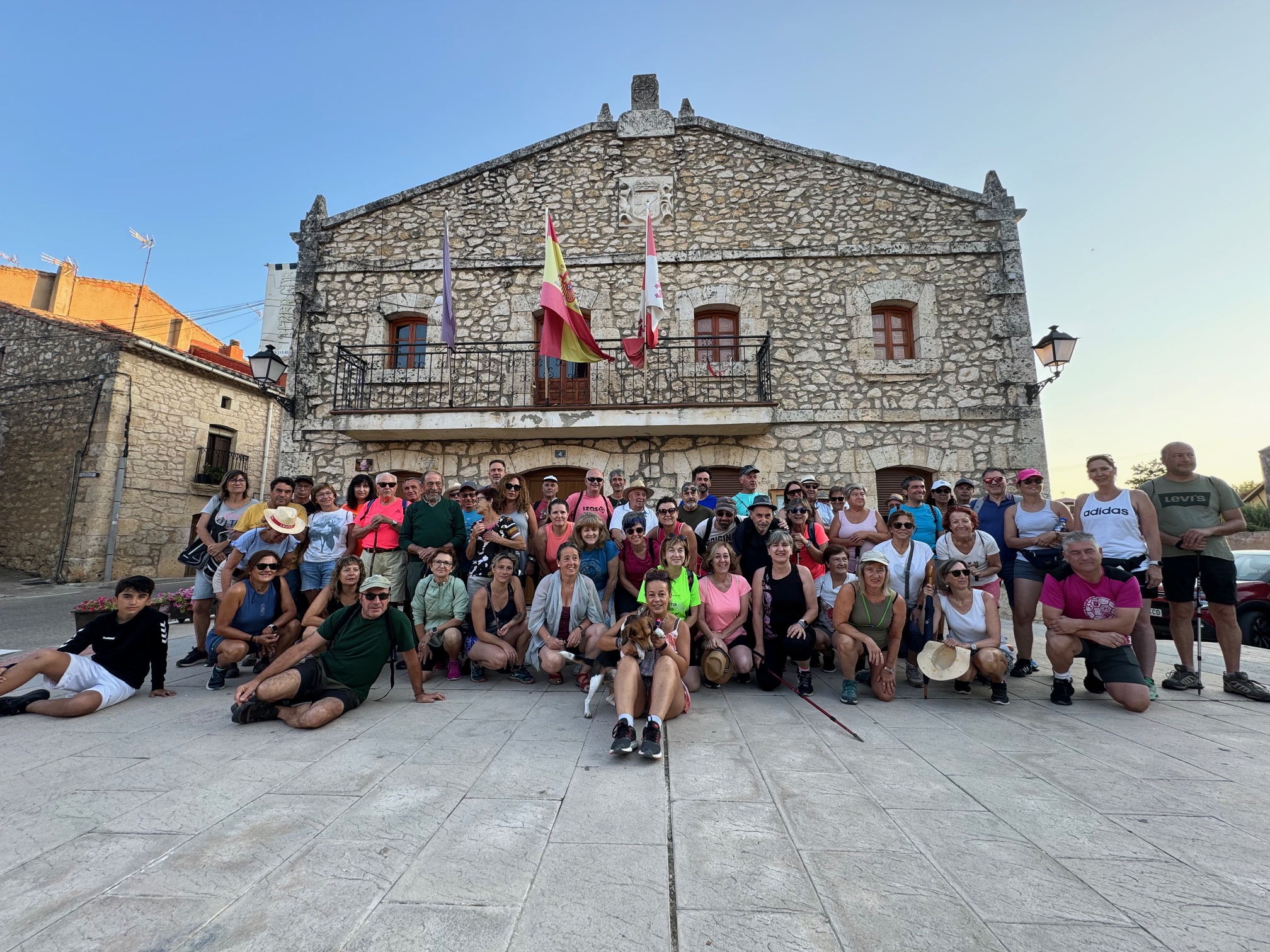 Participantes a la salida de la ruta.